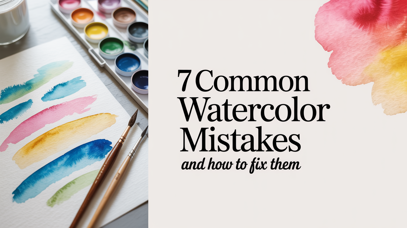 7 Common Beginner Watercolor Mistakes and How to Fix Them