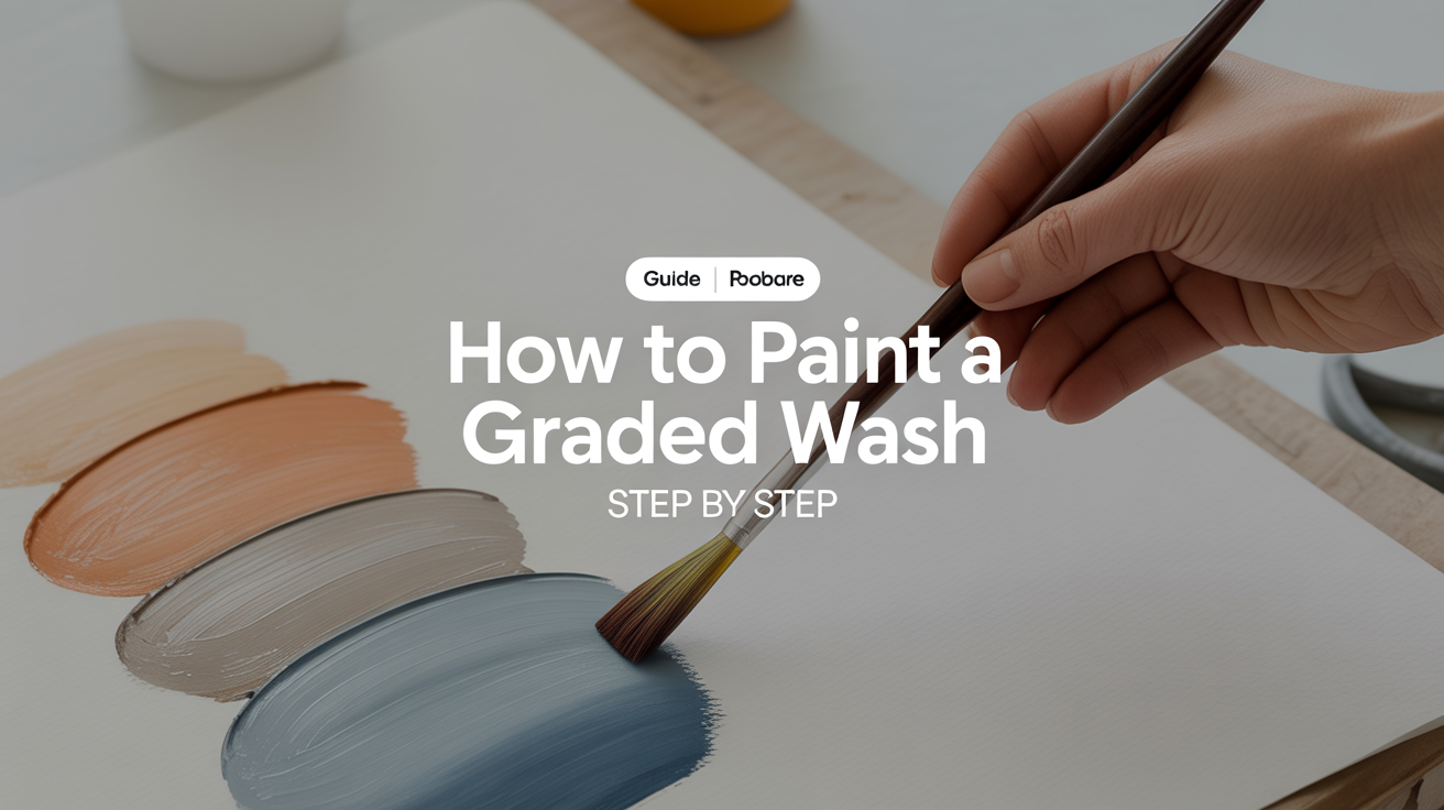 How to paint a graded wash: step by step