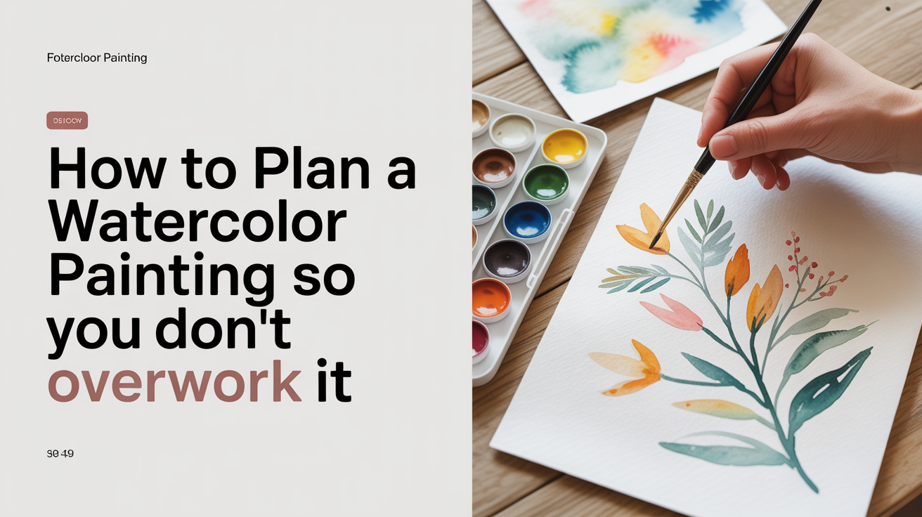 How to Plan a Watercolor Painting So You Don't Overwork It