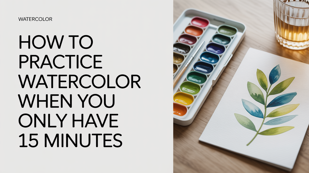 How to Practice Watercolor When You Only Have 15 Minutes