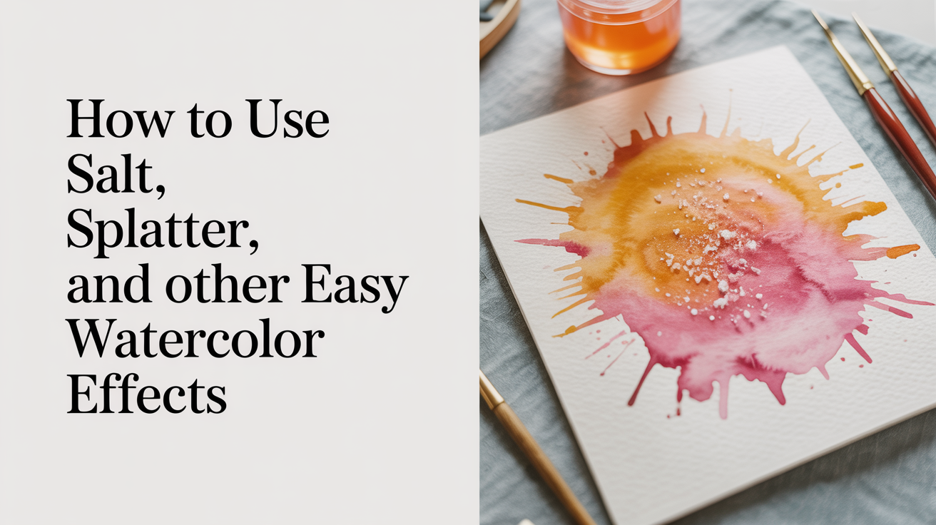 How to Use Salt, Splatter, and Other Easy Watercolor Effects