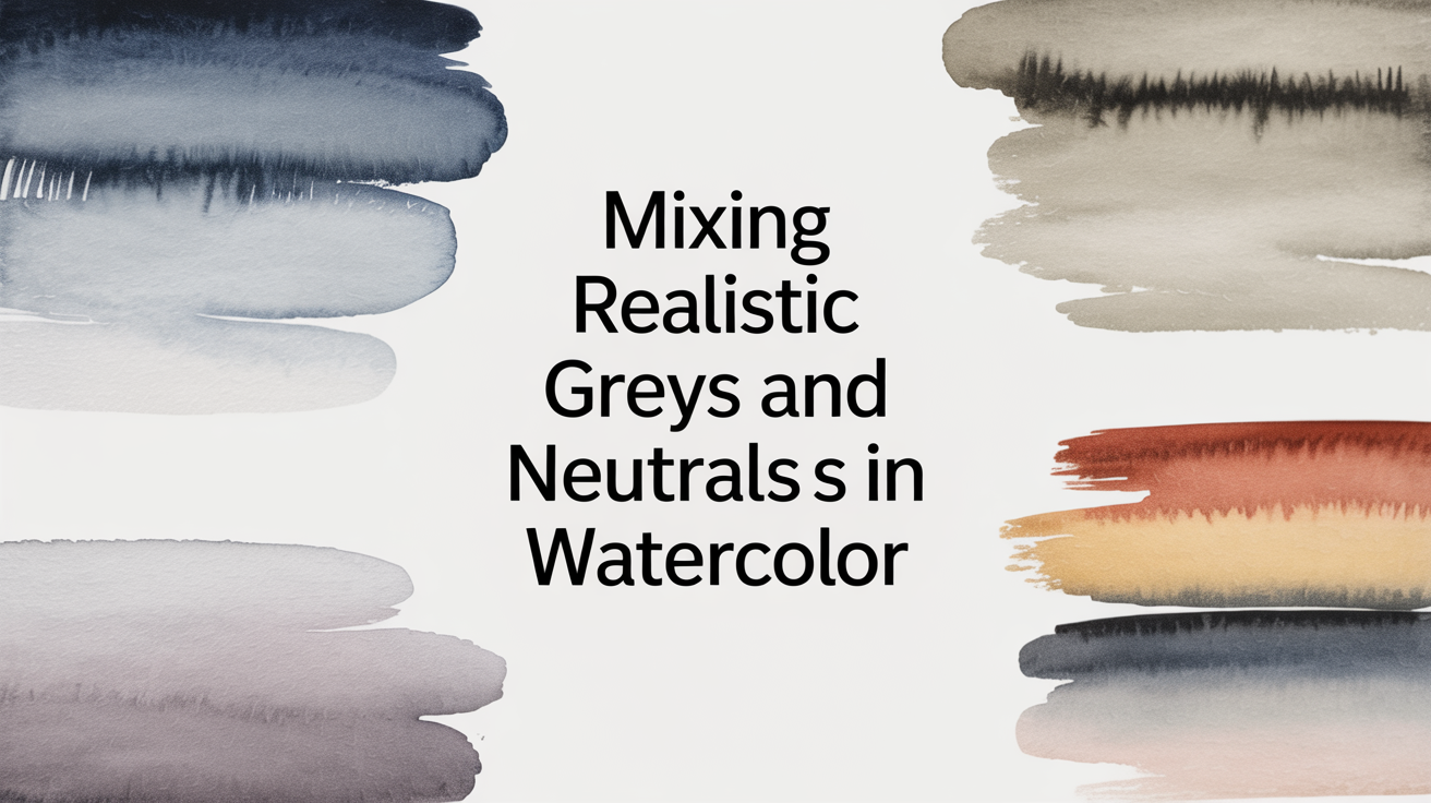 Mixing Realistic Greys and Neutrals in Watercolor