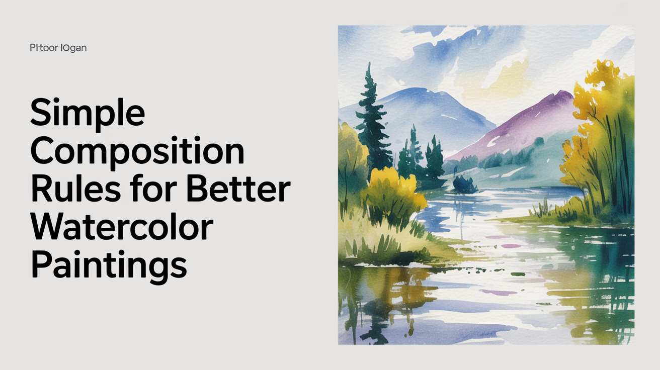 Simple Composition Rules for Better Watercolor Paintings