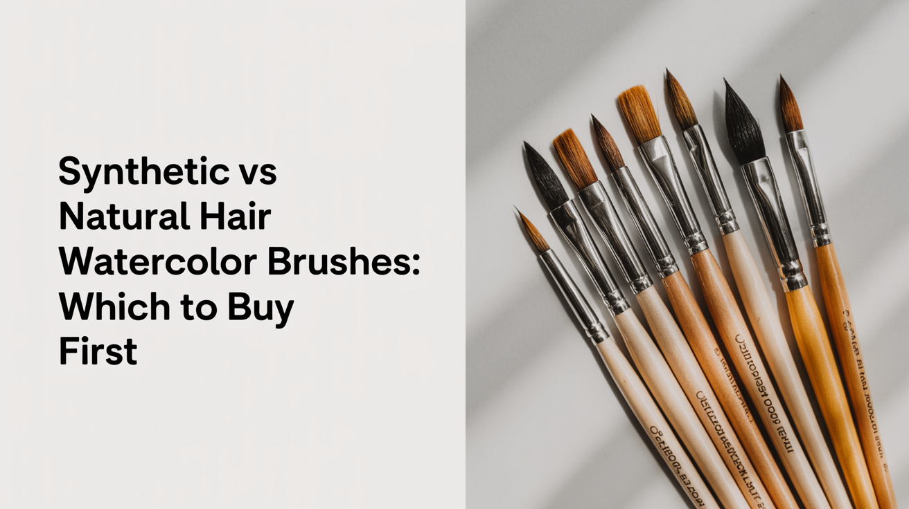 Synthetic vs Natural Hair Watercolor Brushes: Which to Buy First