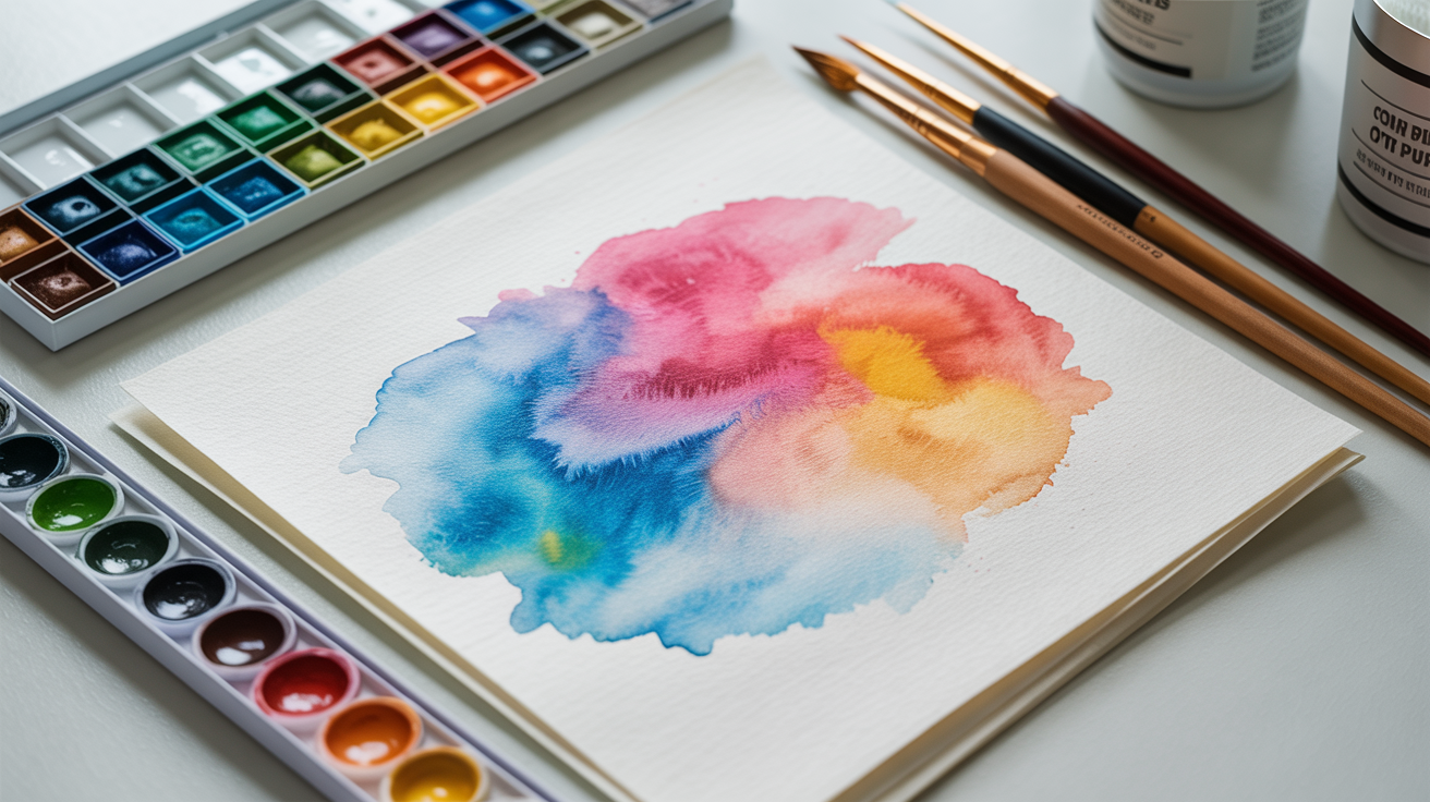 Cold press: the best watercolor paper for beginners